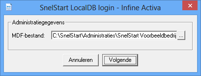Export Snelstart LocalDB