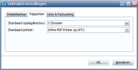 Inricht gebruikersinstell