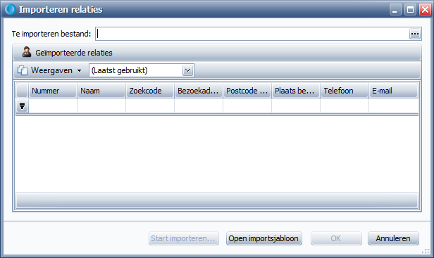 Inricht IOM importeren